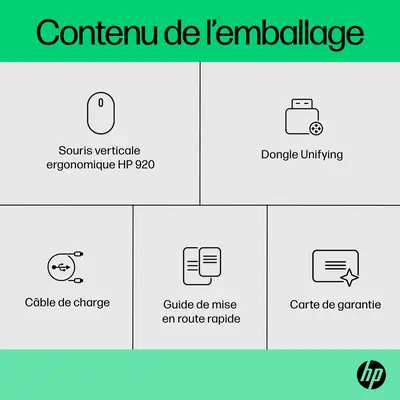 Souris sans fil ergonomique HP 920 - visuel 4
