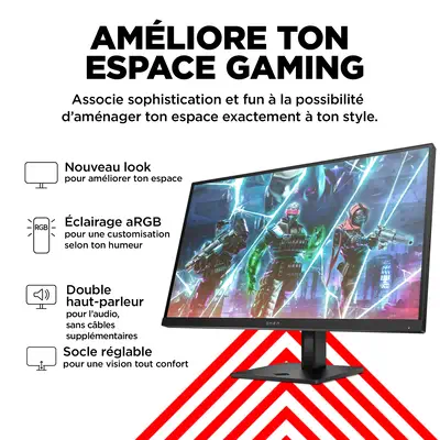 Écran gamer FHD 240 Hz OMEN 27 pouces - OMEN 27s - HP - Ecran Ordinateur - visuel 7