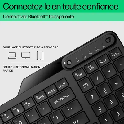 Clavier Bluetooth multi-périphériques HP 460 - visuel 8