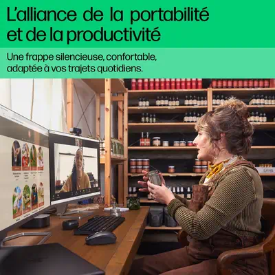Clavier Bluetooth multi-périphériques HP 460 - visuel 4