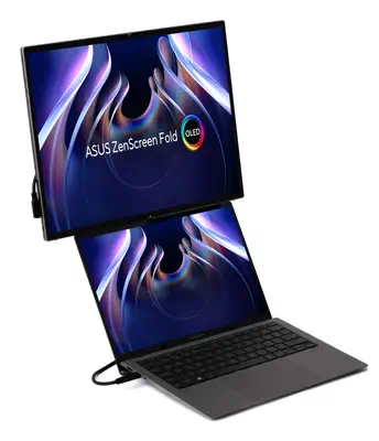 ASUS ZenScreen Fold OLED MQ17QH écran plat de PC 43,9 cm (17.3") 2560 x 1920 pixels Quad HD Argent - Asus - Ecran Ordinateur - visuel 8