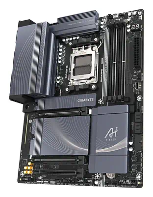 B850 AI TOP Carte Mère - Processeurs AMD Ryzen Série 9000, 16+2+2 phases VRM numériques, jusqu'à 860 - Gigabyte - Carte mère - visuel 4
