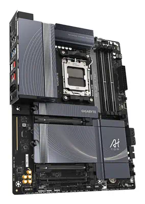 B850 AI TOP Carte Mère - Processeurs AMD Ryzen Série 9000, 16+2+2 phases VRM numériques, jusqu'à 860 - Gigabyte - Carte mère - visuel 3