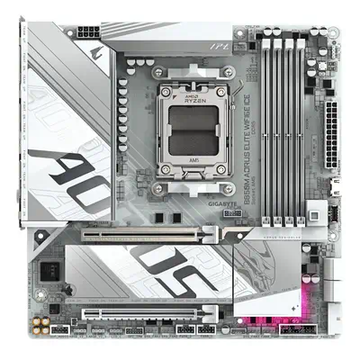 B850M AORUS ELITE WIFI6E ICE Carte Mère - Processeurs AMD Ryzen Série 9000, 12+2+1 phases VRM numéri - Gigabyte - Carte mère - visuel 2