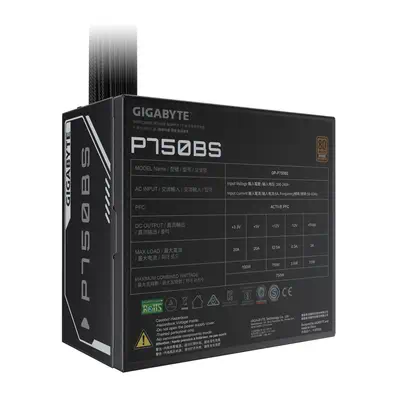 P750BS Bloc d'Alimentation - PCI-E 6+2 Pin x 4, 80 PLUS Bronze, Ventilateur 120 mm, Compatible ATX,  - Gigabyte - Boitier d'alimentation - visuel 6