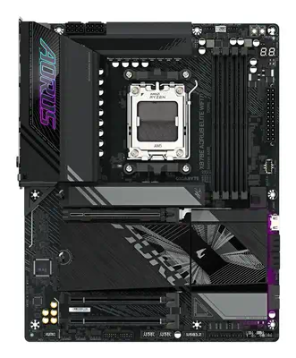 X870E AORUS ELITE WIFI7 Carte Mère - Prend en charge les processeurs AMD Ryzen 9000, 16+2+2 phases V - Gigabyte - Carte mère - visuel 2