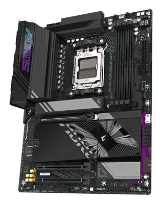 X870E AORUS ELITE WIFI7 Carte Mère - Prend en charge les processeurs AMD Ryzen 9000, 16+2+2 phases V - Gigabyte - Carte mère - visuel 4