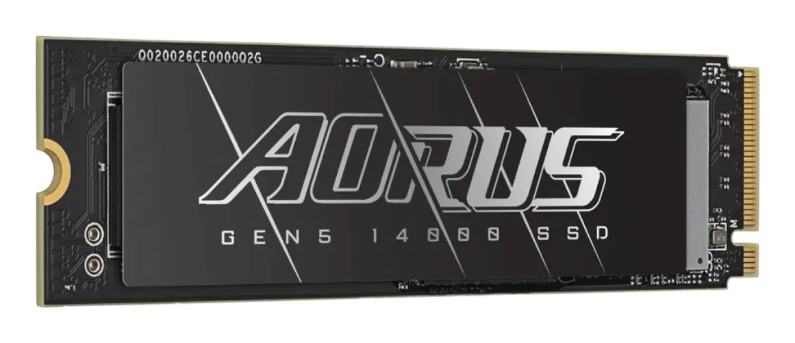 GIGABYTE AORUS Gen5 14000 1 To M.2 PCI Express 5.0 NVMe 3D TLC NAND - Gigabyte - Disque dur SSD - visuel 2