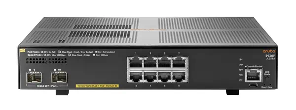 HPE Aruba Networking 2930F 8G PoE+ 2SFP+ Géré L3 Gigabit Ethernet (10/100/1000) Connexion Ethernet,  - Switchs et Hubs - visuel 1