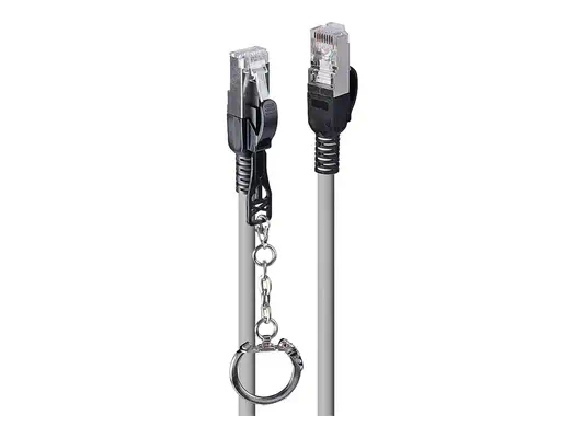 LINDY 15m Cat.6A S/FTP Security Network Cable Grey - Lindy - Câble RJ et Fibre optique - visuel 2