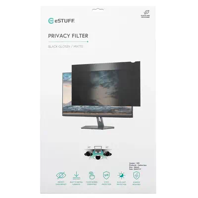 eSTUFF GLBB34808342 filtre anti-reflets pour écran et filtre de confidentialité 86,4 cm (34") Monite - Protection d'écran et Filtre - visuel 3