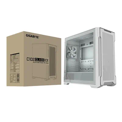 GIGABYTE C102 GLASS Midi Tower Blanc - Gigabyte - Boitier - visuel 8