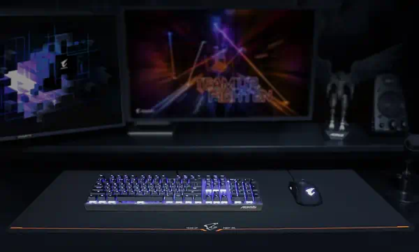 GIGABYTE AMP900 Tapis de souris de jeu Noir, Orange - Gigabyte - visuel 8