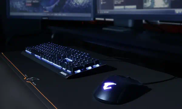 GIGABYTE AMP900 Tapis de souris de jeu Noir, Orange - Gigabyte - visuel 9