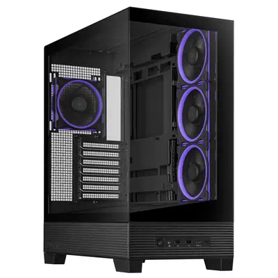 ASUS A31 Plus TG ARGB BLACK Midi Tower Noir - Asus - Boitier - visuel 2