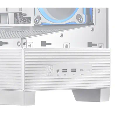 ASUS A31 Plus TG ARGB WHITE Midi Tower Blanc - Asus - Boitier - visuel 7