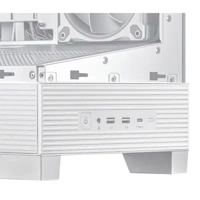 ASUS A31 Plus TG ARGB WHITE Midi Tower Blanc - Asus - Boitier - visuel 6