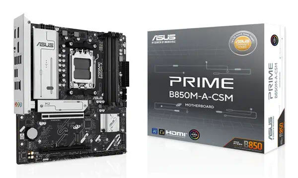 ASUS PRIME B850M-A-CSM AMD B850 Emplacement AM5 micro ATX - Asus - Carte mère - visuel 1