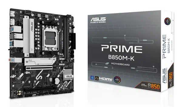 ASUS PRIME B850M-K AMD B850 Emplacement AM5 micro ATX - Asus - Carte mère - visuel 1
