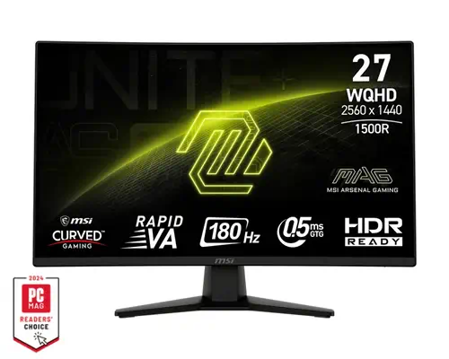 MSI MAG 274CQFDE écran plat de PC 68,6 cm (27") 2560 x 1440 pixels Wide Quad HD Noir - Ecran Ordinateur - visuel 1