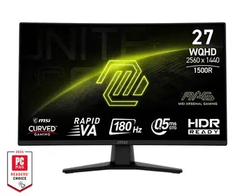 Avantages MSI MAG 274CQFDE écran plat de PC 68,6 cm (27") 2560 x 1440 pixels Wide Quad HD Noir