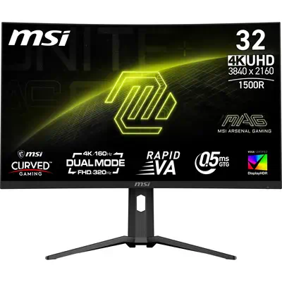 MSI MAG 321CUPDF écran plat de PC 80 cm (31.5") 3840 x 2160 pixels 4K Ultra HD LCD Noir - Ecran Ordinateur - visuel 1