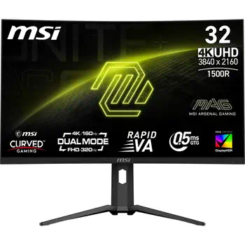 MSI MAG 321CUPDF écran plat de PC 80 cm (31.5") 3840 x 2160 pixels 4K Ultra HD LCD Noir offre