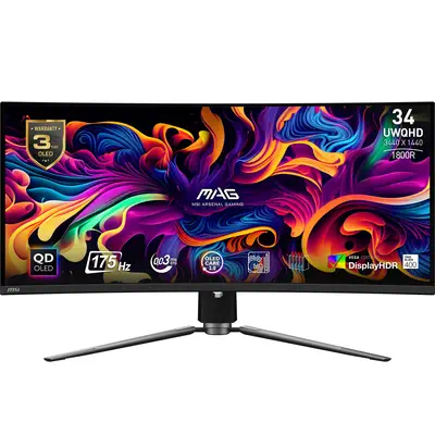 MAG 341CQPDE QD-OLED - MSI - Ecran Ordinateur - visuel 1
