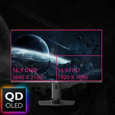 MPG 321URXDE QD-OLED - MSI - Ecran Ordinateur - visuel 2