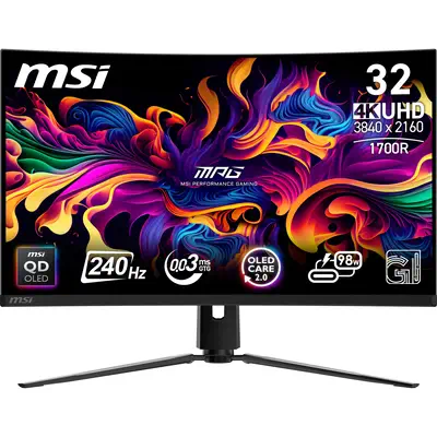 MPG 321CURXDE QD-OLED - MSI - Ecran Ordinateur - visuel 1