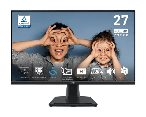 MSI Pro MP275QDE écran plat de PC 68,6 cm (27") 2560 x 1440 pixels Wide Quad HD LCD Noir - Ecran Ordinateur - visuel 1