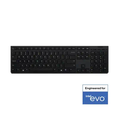 Lenovo 4Y41K04031 clavier Bureau RF sans fil + Bluetooth Anglais américain Gris - Clavier - visuel 1