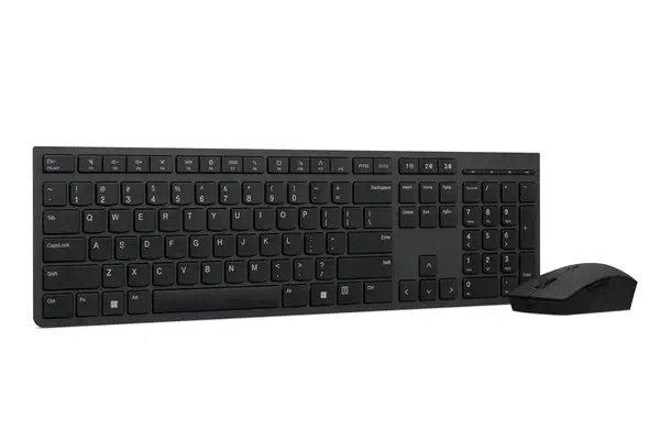 Lenovo 4X31K03931 clavier Souris incluse RF sans fil + Bluetooth Anglais américain Noir - Pack Clavier, souris - visuel 5