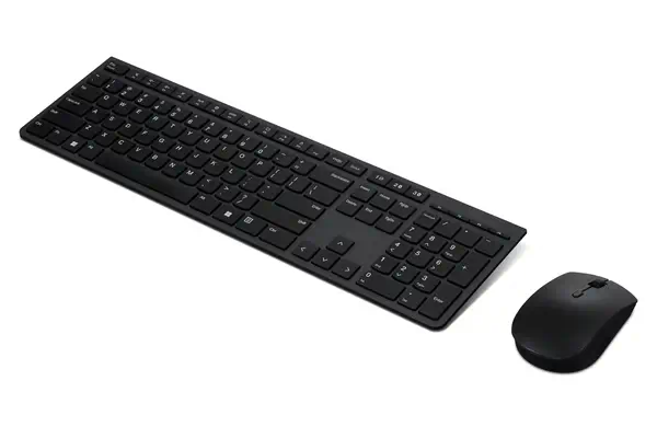 Lenovo 4X31K03931 clavier Souris incluse RF sans fil + Bluetooth Anglais américain Noir - Pack Clavier, souris - visuel 4