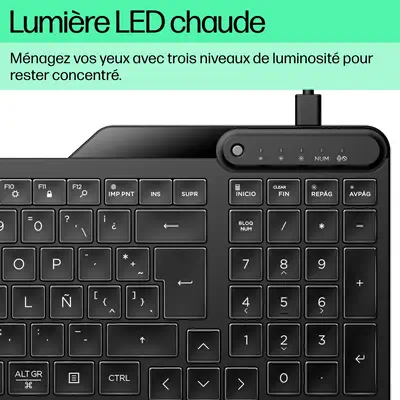 Clavier filaire rétroéclairé HP 400 - visuel 5