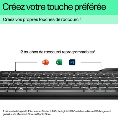 Clavier filaire rétroéclairé HP 400 - visuel 4