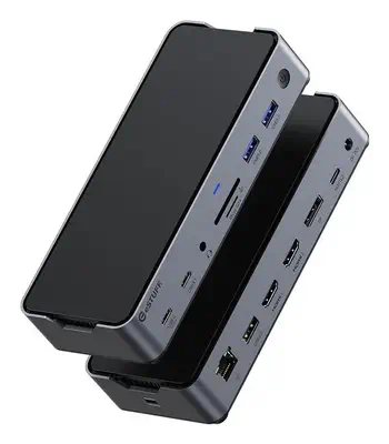 eSTUFF GLB232006 station d'accueil Avec fil Aluminium - Station d'accueil pour portable - visuel 3