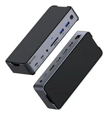 eSTUFF GLB232006 station d'accueil Avec fil Aluminium - Station d'accueil pour portable - visuel 4