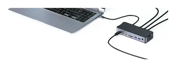 eSTUFF GLB232006 station d'accueil Avec fil Aluminium - Station d'accueil pour portable - visuel 5