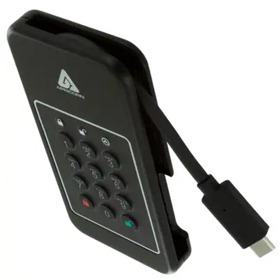 Apricorn Aegis NVX 2 To USB Type-C 3.2 Gen 1 (3.1 Gen 1) Noir - Disque dur SSD - visuel 5