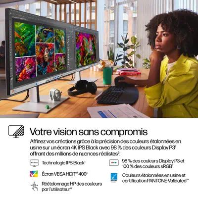 Écran 4K Thunderbolt 4 HP Series 7 Pro 27 pouces - 727pk - Ecran Ordinateur - visuel 6