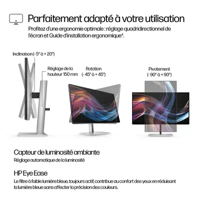 Écran 4K Thunderbolt 4 HP Series 7 Pro 27 pouces - 727pk - Ecran Ordinateur - visuel 9