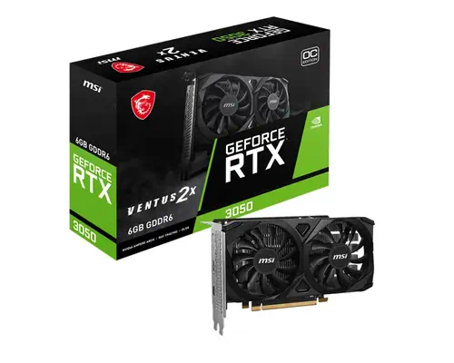 GeForce RTX 3050 VENTUS 2X E 6G OC - MSI - Carte graphique - visuel 1