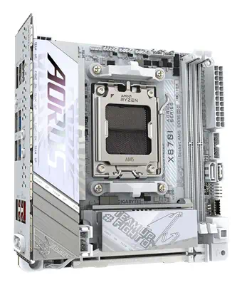 X870I AORUS PRO ICE Carte mère - Compatible avec les processeurs AMD Ryzen série 9000, VRM 8+2+1 pha - Gigabyte - visuel 2