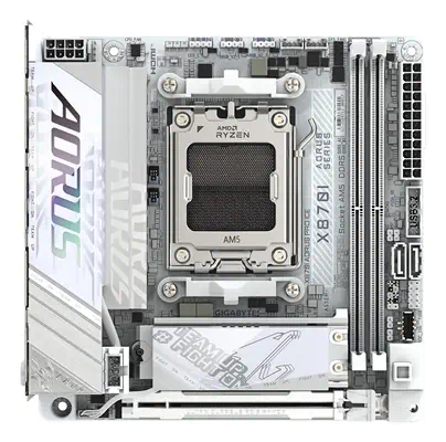 X870I AORUS PRO ICE Carte mère - Compatible avec les processeurs AMD Ryzen série 9000, VRM 8+2+1 pha - Gigabyte - visuel 4