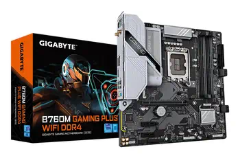 Livraison gratuite B760M GAMING PLUS WIFI DDR4 Carte mère - Compatible avec les processeurs Intel Core de 14e génératio