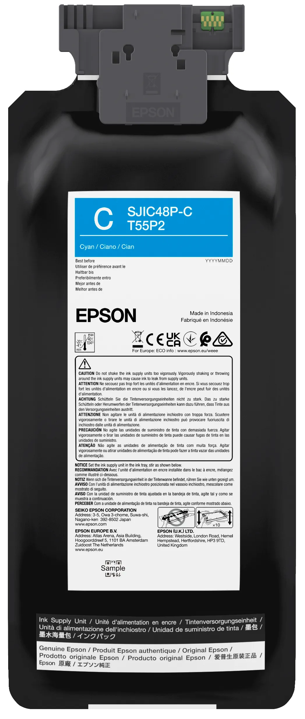Epson SJIC48P-C cartouche d'encre 1 pièce(s) Original Cyan - Toner - visuel 1