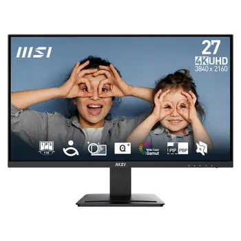 Avis MSI Pro MP273U écran plat de PC 68,6 cm (27") 3840 x 2160 pixels 4K Ultra HD Noir