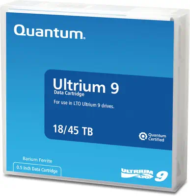Quantum MR-L9MQN-BC support de stockage de secours Bande de données vierge 18 To LTO 1,26 cm - Cartouche LTO - visuel 1