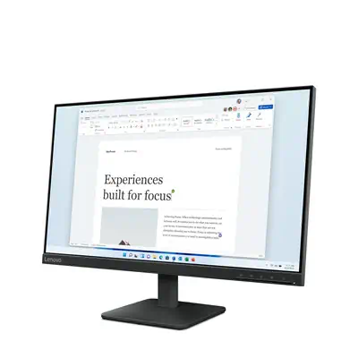 Lenovo L24-4e écran plat de PC 60,5 cm (23.8") 1920 x 1080 pixels Full HD LCD Noir - Ecran Ordinateur - visuel 3